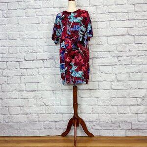 The Kit Colorful Abstract Print Shift Dress